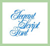 Elegant Script - Extra Large 4 and 6 Inch Sizes