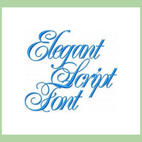 Elegant Script - Extra Large 4 and 6 Inch Sizes