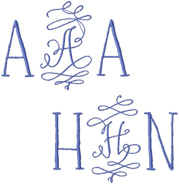 AMELIA MONOGRAM FONT