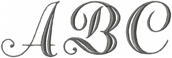 ABIGAIL FONT - MACHINE EMBROIDERY FONT