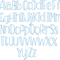 CARTOON RUNNING STITCH FONT