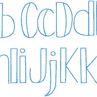 CARTOON RUNNING STITCH FONT