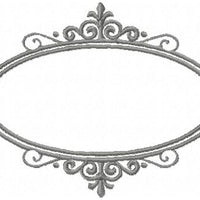 ORNATE OVAL FRAME