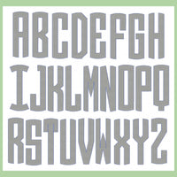 Circle Park Font 4" Letters Machine Embroidery Font -