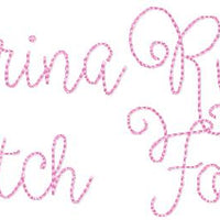 BALLERINA RUNNING STITCH FONT