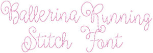 BALLERINA RUNNING STITCH FONT