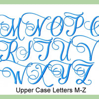 SCRIPT EMBROIDERY FONT