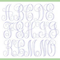 Single Stitch  Vines Font Extra Large