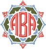 Monogram Frame 4 - Machine Embroidery Border - Frame