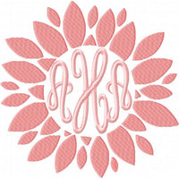 Flower Monogram Frame