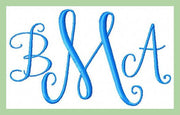 Kathy Monogram Font -Kathy Monogram Font  large letters are 3 inch small are 2 inch