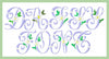 Vintage Daisy Monogram Font - 1.75" Size - Machine Embroidery Design