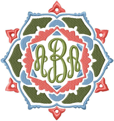 Monogram Frame 3 - Machine Embroidery Design