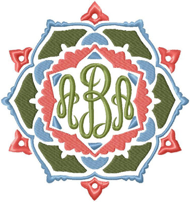 Monogram Frame 3 - Machine Embroidery Design