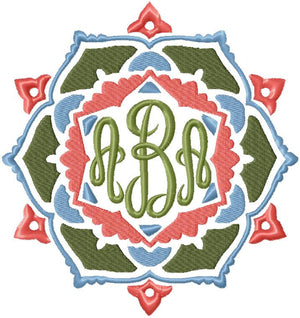 Monogram Frame 3 - Machine Embroidery Design