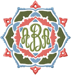 Monogram Frame 3 - Machine Embroidery Design