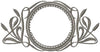 Cat Tail Monogram Frame - Machine Embroidery design