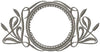 Cat Tail Monogram Frame - Machine Embroidery design