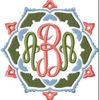 Monogram Frame 4 - Machine Embroidery Border - Frame