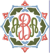 Monogram Frame 4 - Machine Embroidery Border - Frame