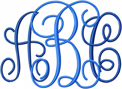 Jumbo Interlocking Monogram Font - 9.5