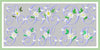 Vintage Daisy Monogram Font - 1.75" Size - Machine Embroidery Design