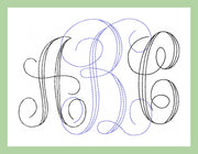 Single Stitch  Vines Font Extra Large