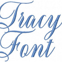 TRACY FONT 2 INCH SIZE