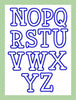 Typewriter Applique Font - Upper and Lower Case  3 Inch