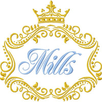 Crown Vine Monogram Frame