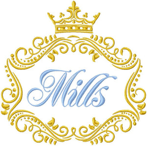 Crown Vine Monogram Frame