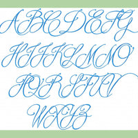 Brody Font 2 inch  Machine Embroidery Font