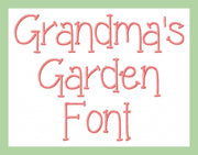 Grandma's Garden Font