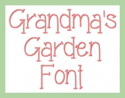 Grandma's Garden Font