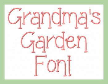 Grandma's Garden Font