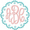 Scallop Dot Monogram Frame