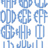 SCALLOP CIRCLE FONT 4  4 INCH