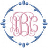 VINTAGE CIRCLE MONOGRAM FRAME