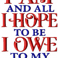 All That I Am  MAchine Embroidery Design