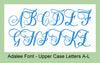 ADALEE EMBROIDERY FONT 