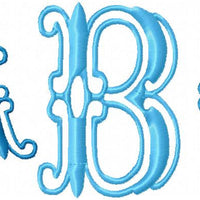 Intervent Monogram Font - Comes in 2 sizes 2 and 3 inch- Machine embroidery Font