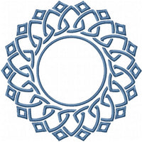 DIAMOND CIRCLE MONOGRAM FRAME