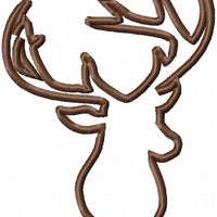 Deer Antler Applique Comes in 4x3, 5x4, 6x5, 7x5, 8x6