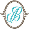 Oval Monogram Frame 2