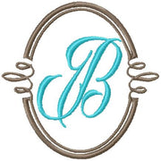 Oval Monogram Frame 2