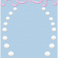 OVAL BOW AND PEARL MONO FRAME