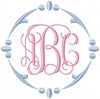 VINTAGE CIRCLE MONOGRAM FRAME