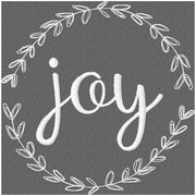 JOY WREATH - MACHINE EMBROIDERY DESIGN