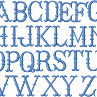 ROMAN II FONT - MACHINE EMBROIDERY FONT