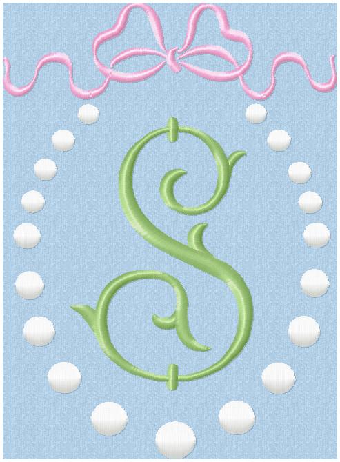 OVAL BOW AND PEARL MONO FRAME
